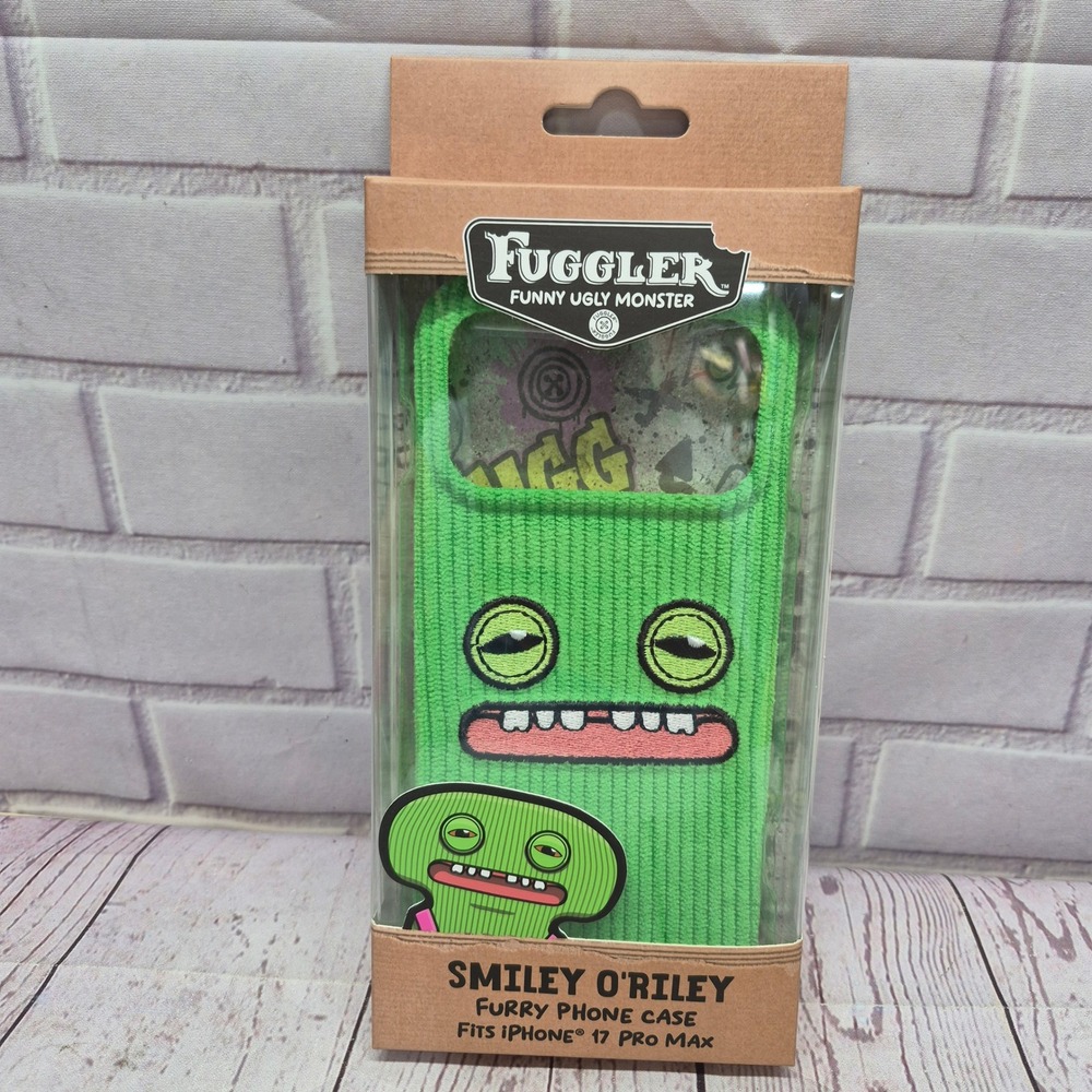 Fuggler Smiley O'Riley Furry Phone Case Green iPhone 17 Pro Max Funny Monster